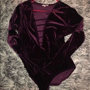 Velvet bodysuit